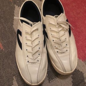 Leather / velvet Tretorn Nylite sneaker